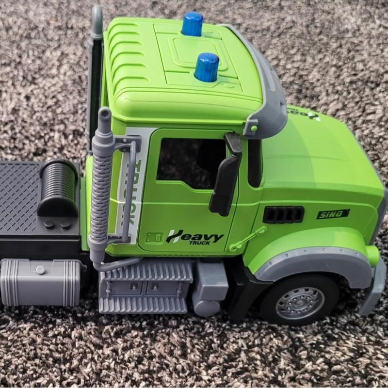 RC Semi Truck & Excavator Toy Set
